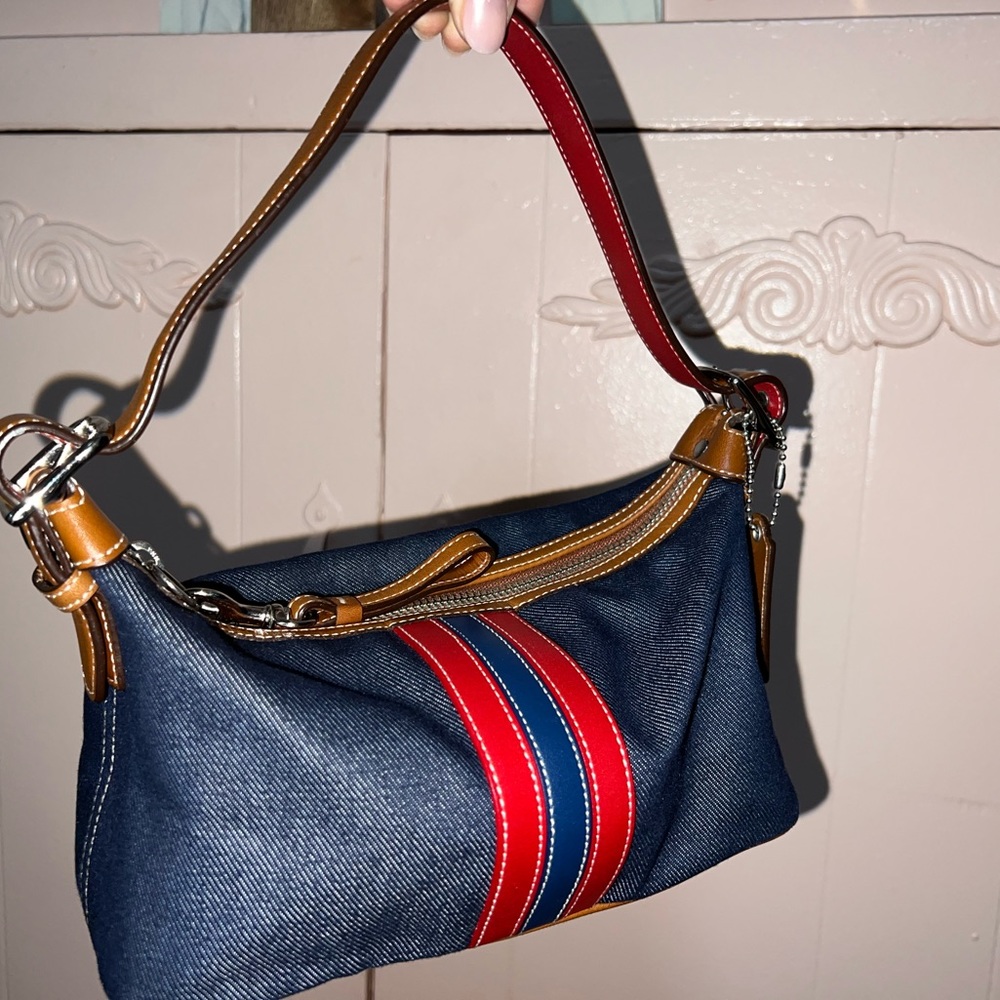 Coach Mini shoulder Denim bag